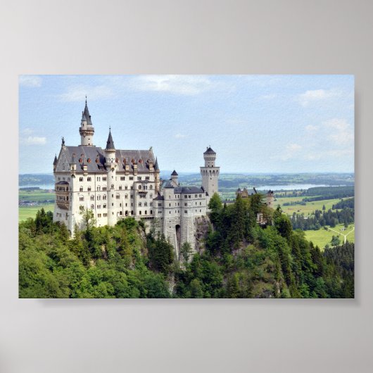 Schloss Neuschwanstein Bayern Deutschland Poster (Vorne)