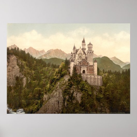 Schloss Neuschwanstein, Bayern, Deutschland Poster (Vorne)