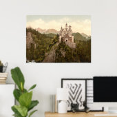 Schloss Neuschwanstein, Bayern, Deutschland Poster (Heimbüro)