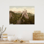 Schloss Neuschwanstein, Bayern, Deutschland Poster (Küche)