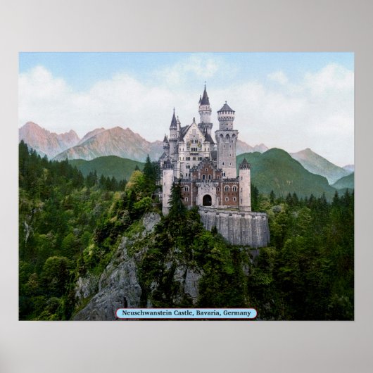 Schloss Neuschwanstein, Bayern, Deutschland Poster (Vorne)