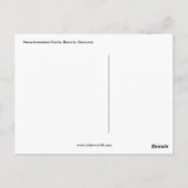 Schloss Neuschwanstein, Bayern, Deutschland Postkarte (Rückseite)