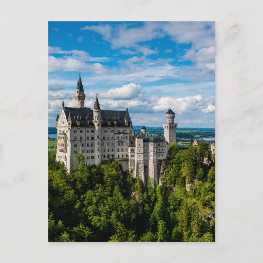 Schloss Neuschwanstein - Bayern - Deutschland Postkarte (Vorderseite)