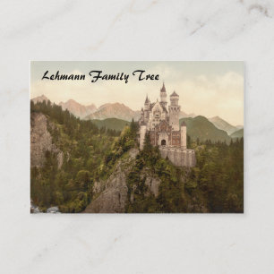 Schloss Neuschwanstein, Bayern, Deutschland Visitenkarte