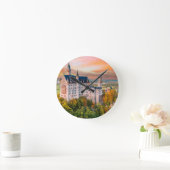 Schloss Neuschwanstein Bayern Runde Wanduhr (Zuhause)
