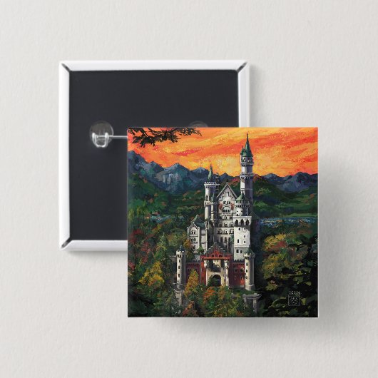 Schloss Neuschwanstein Button (Vorne & Hinten)