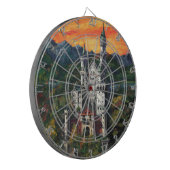 Schloss Neuschwanstein Dartscheibe (Vorderseite Links)