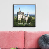 Schloss Neuschwanstein & Deutsche Zitatschlösser L Leinwanddruck (Insitu (Wohnzimmer))