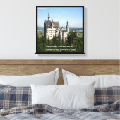 Schloss Neuschwanstein & Deutsche Zitatschlösser L Leinwanddruck (Insitu (Schlafzimmer))