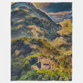 Schloss Neuschwanstein, Deutschland Akrylkunst Fleecedecke (Vorderseite)