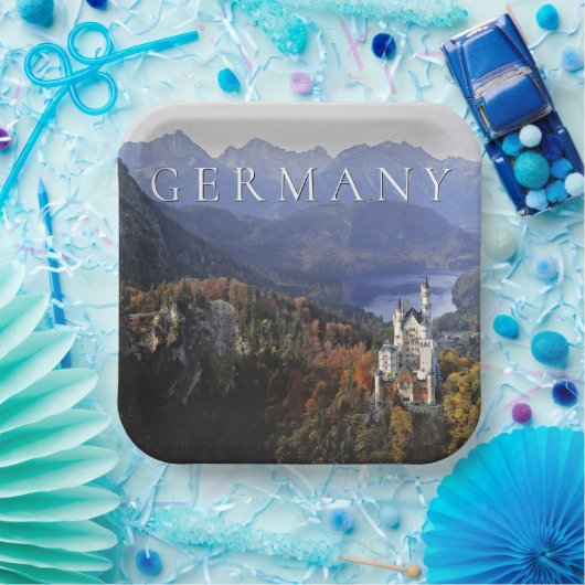 Schloss Neuschwanstein | Deutschland, Bayern Pappteller (Party)