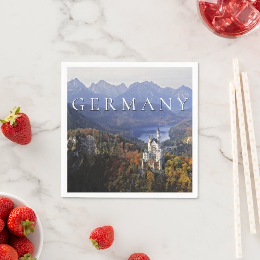 Schloss Neuschwanstein | Deutschland, Bayern Serviette (Beispiel)