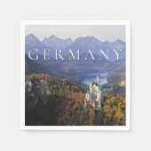 Schloss Neuschwanstein | Deutschland, Bayern Serviette (Vorderseite)