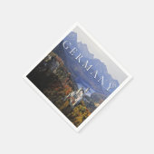 Schloss Neuschwanstein | Deutschland, Bayern Serviette (Ecke)