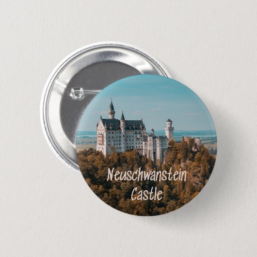 Schloss Neuschwanstein Deutschland Button (Vorne & Hinten)