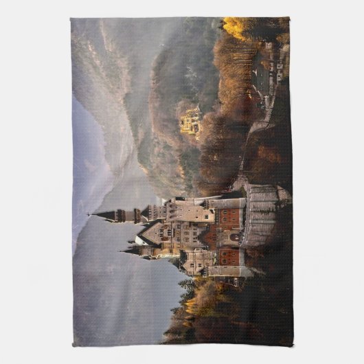 Schloss Neuschwanstein Deutschland Geschirrtuch (Vertikal)