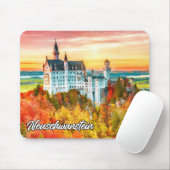 Schloss Neuschwanstein, Deutschland, im Herbst Mousepad (Mit Mouse)