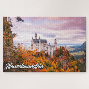 Schloss Neuschwanstein, Deutschland, im Herbst Puzzle