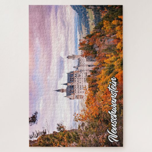 Schloss Neuschwanstein, Deutschland, im Herbst Puzzle (Vertikal)