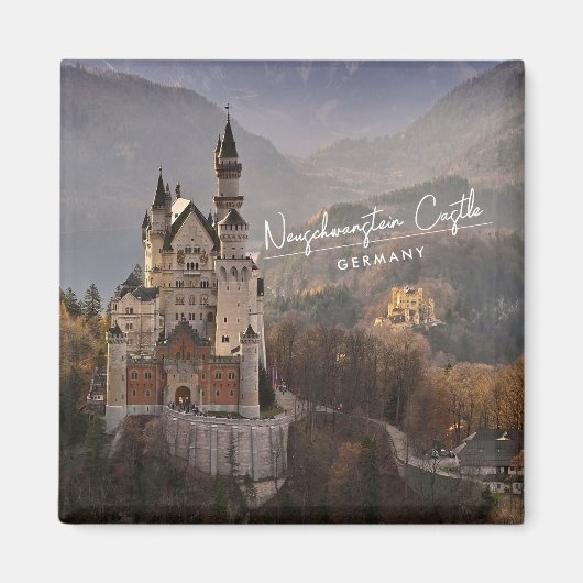 Schloss Neuschwanstein Deutschland Magnet (Vorne)