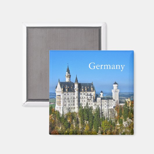 Schloss Neuschwanstein Deutschland Magnet (Vorderseite/Rückseite)