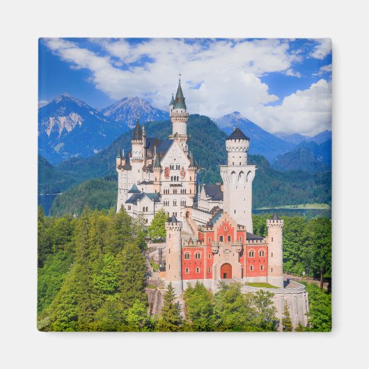 Schloss Neuschwanstein Deutschland Magnet (Vorne)