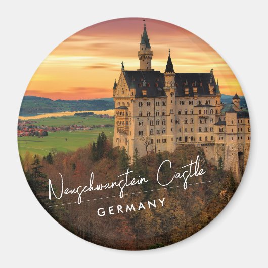 Schloss Neuschwanstein Deutschland Magnet (Vorne)