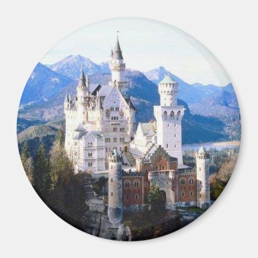 Schloss Neuschwanstein Deutschland Magnet (Vorne)