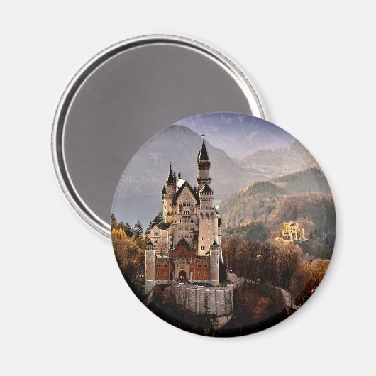 Schloss Neuschwanstein Deutschland Magnet (Vorderseite/Rückseite)