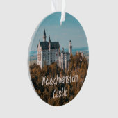 Schloss Neuschwanstein Deutschland Ornament (Vorderseite)