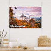 Schloss Neuschwanstein, Deutschland Poster (Küche)