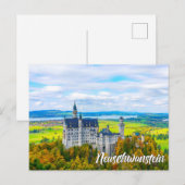 Schloss Neuschwanstein, Deutschland Postkarte (Vorne/Hinten)