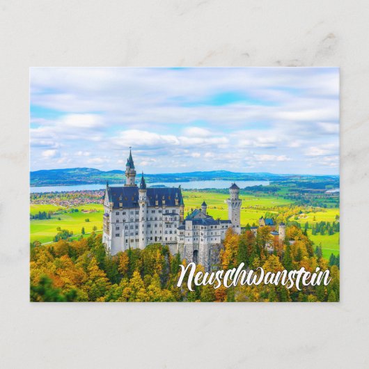 Schloss Neuschwanstein, Deutschland Postkarte (Vorderseite)
