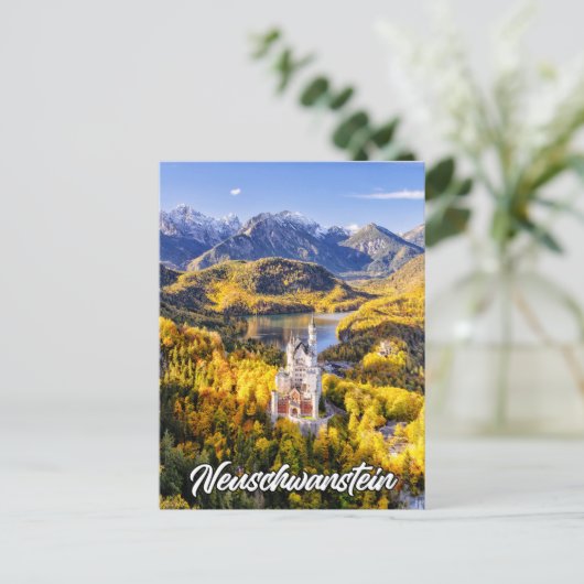 Schloss Neuschwanstein, Deutschland Postkarte (Stehend Vorderseite)