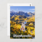 Schloss Neuschwanstein, Deutschland Postkarte (Vorne/Hinten)