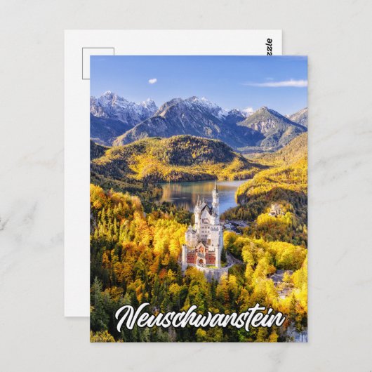 Schloss Neuschwanstein, Deutschland Postkarte (Vorne/Hinten)