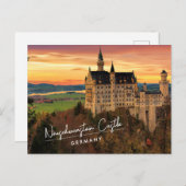 Schloss Neuschwanstein Deutschland Postkarte (Vorne/Hinten)