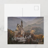 Schloss Neuschwanstein Deutschland Postkarte (Vorne/Hinten)