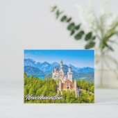 Schloss Neuschwanstein, Deutschland Postkarte (Stehend Vorderseite)