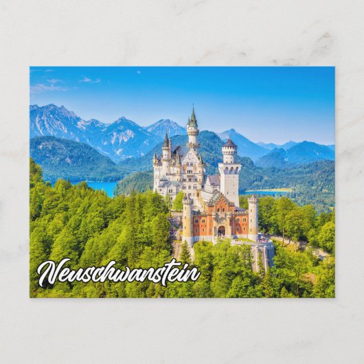Schloss Neuschwanstein, Deutschland Postkarte (Vorderseite)