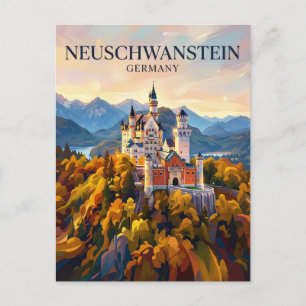 Schloss Neuschwanstein Deutschland Postkarte