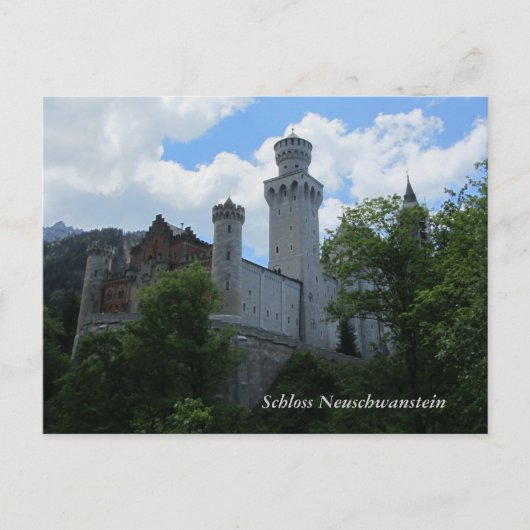 Schloss Neuschwanstein - Deutschland Postkarte (Vorderseite)