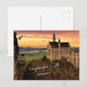 Schloss Neuschwanstein Deutschland Postkarte (Vorne/Hinten)