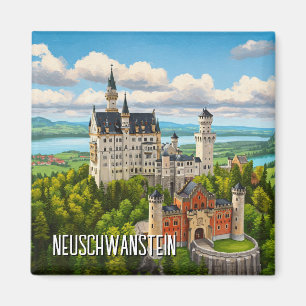 Schloss Neuschwanstein Deutschland Reisen Magnet