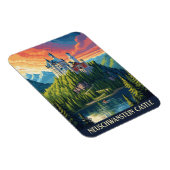 Schloss Neuschwanstein Deutschland Reisen Magnet (Rechte Seite)