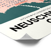 Schloss Neuschwanstein Deutschland - Reisen Poster (Ecke)