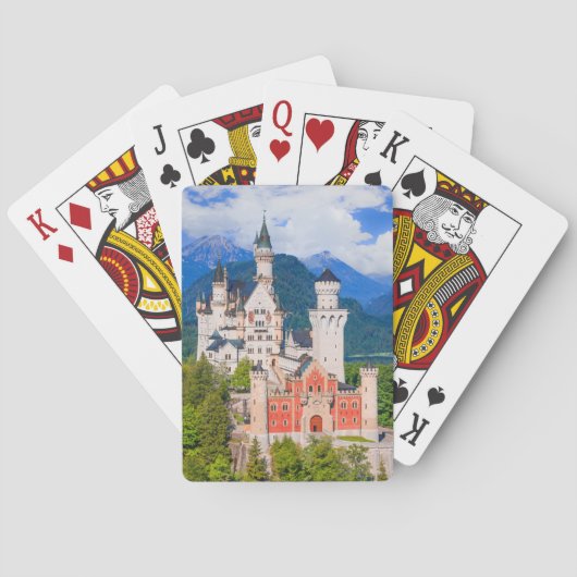 Schloss Neuschwanstein Deutschland Spielkarten (Rückseite)