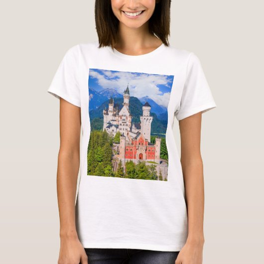 Schloss Neuschwanstein Deutschland T-Shirt (Vorderseite)