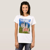 Schloss Neuschwanstein Deutschland T-Shirt (Vorne ganz)