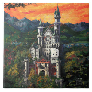 Schloss Neuschwanstein Fliese